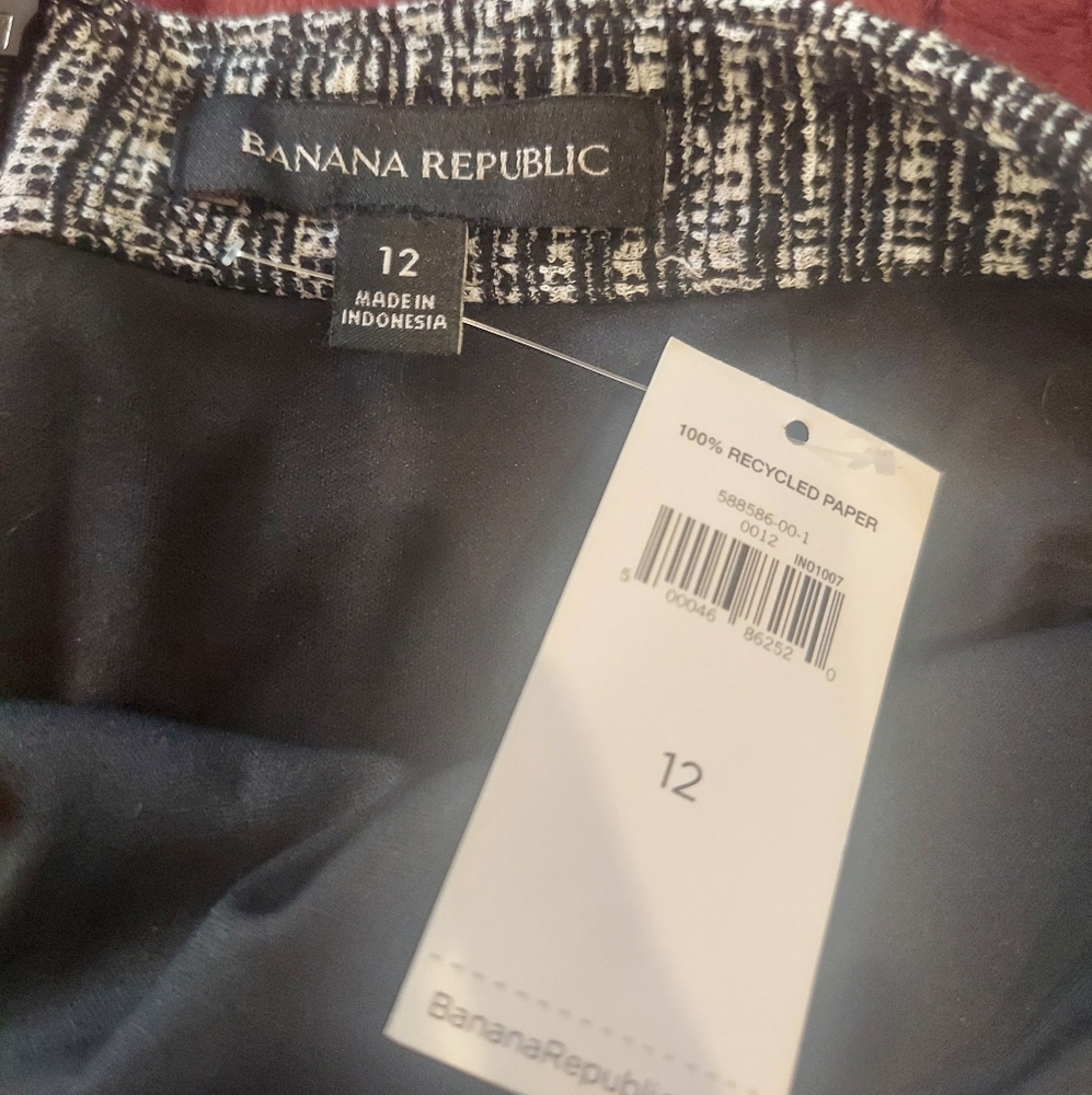 NWT Banana Republic tweed skirt size 12 - Picture 4 of 6
